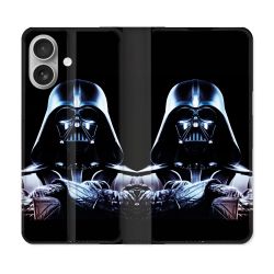 Housse Cuir Portefeuille Pour Samsung Galaxy A06 Star Wars - Dark Vador Noir