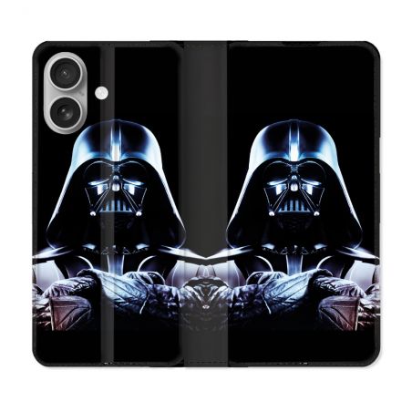 Housse Cuir Portefeuille Pour Samsung Galaxy A06 Star Wars - Dark Vador Noir