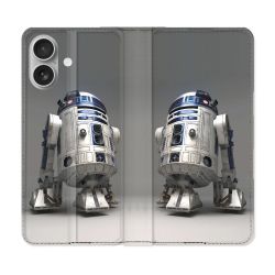 Housse Cuir Portefeuille Pour Samsung Galaxy A06 Star Wars - R2D2