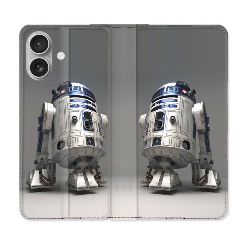 Housse Cuir Portefeuille Pour Samsung Galaxy A06 Star Wars - R2D2