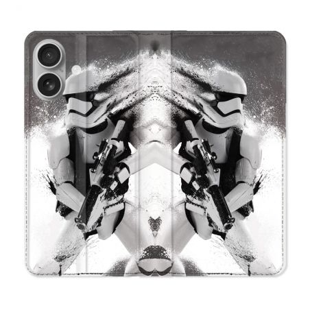 Housse Cuir Portefeuille Pour Samsung Galaxy A06 Star Wars - Trooper