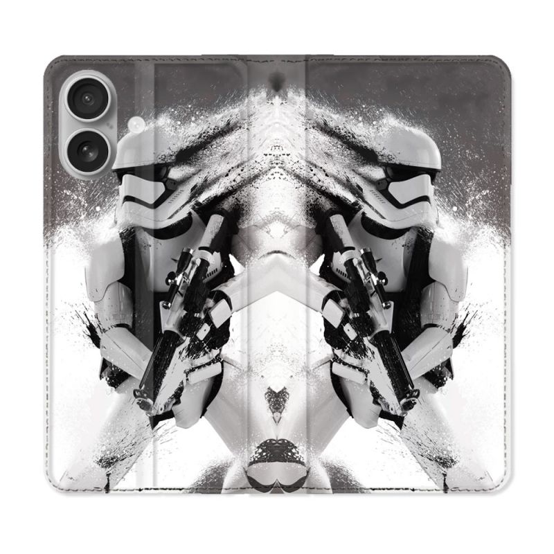 Housse Cuir Portefeuille Pour Samsung Galaxy A06 Star Wars - Trooper
