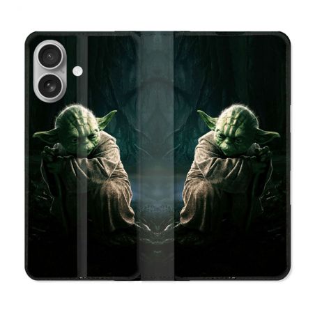 Housse Cuir Portefeuille Pour Samsung Galaxy A06 Star Wars - Yoda sombre