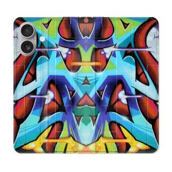 Housse Cuir Portefeuille Pour Samsung Galaxy A06 Street Art Graf Color