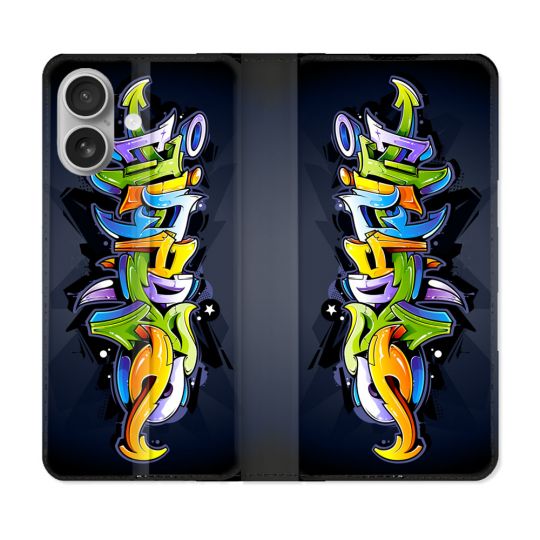 Housse Cuir Portefeuille Pour Samsung Galaxy A06 Street Art Graffiti