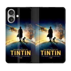 Housse Cuir Portefeuille Pour Samsung Galaxy A06 Tintin Classique