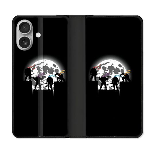 Housse Cuir Portefeuille Pour Samsung Galaxy A06 Tortue Ninja Ombre