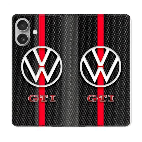 Housse Cuir Portefeuille Pour Samsung Galaxy A06 Volkwagen Line