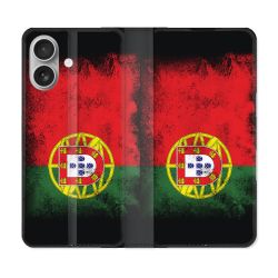 Housse Cuir Portefeuille Pour Samsung Galaxy A06 Voyage Portugal Drapeau