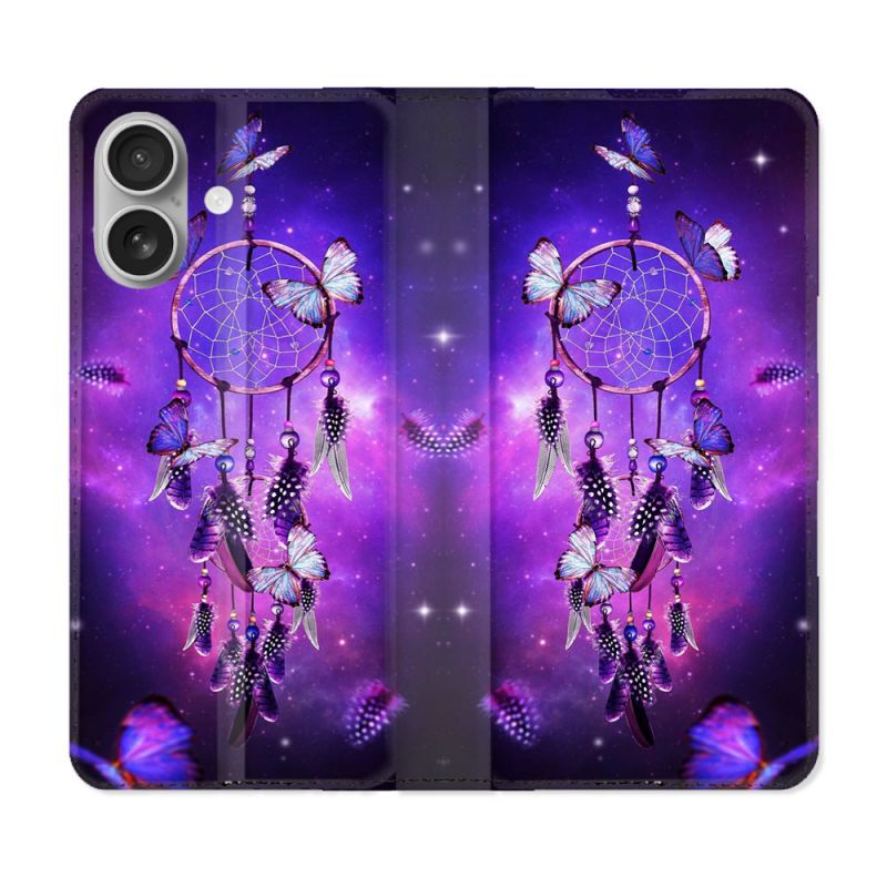 Housse Cuir Portefeuille Pour Samsung Galaxy A06 Zen Attrape Reve Papillon