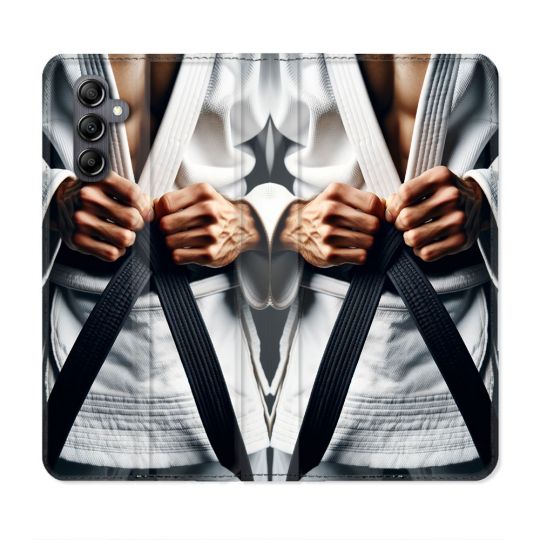 Housse Cuir Portefeuille Pour Samsung Galaxy A16 5G Kimono Ceinture