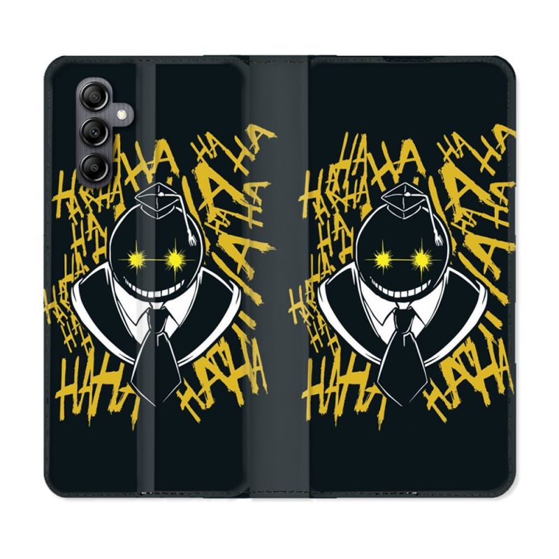 Housse Cuir Portefeuille Pour Samsung Galaxy A16 5G Manga Assassination Classroom Kuro Noir