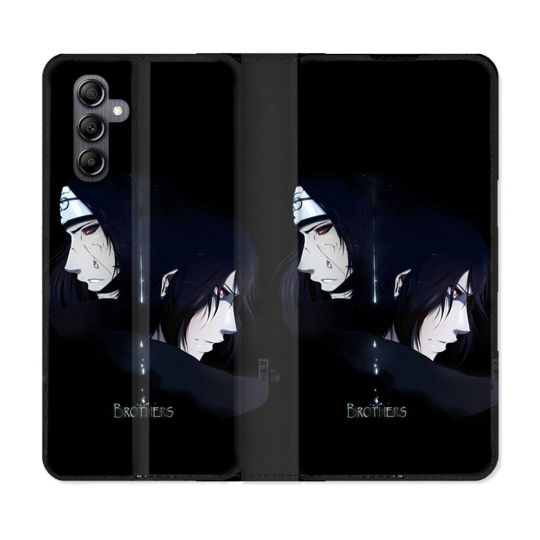 Housse Cuir Portefeuille Pour Samsung Galaxy A16 5G Manga Naruto Sasuke Itachi