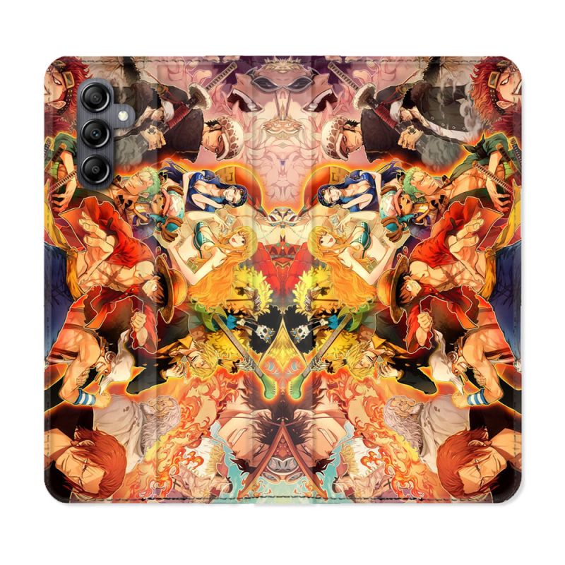 Housse Cuir Portefeuille Pour Samsung Galaxy A16 5G Manga One Piece Nakama