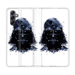 Housse Cuir Portefeuille Pour Samsung Galaxy A16 5G Star Wars - Dark Vador Blanc