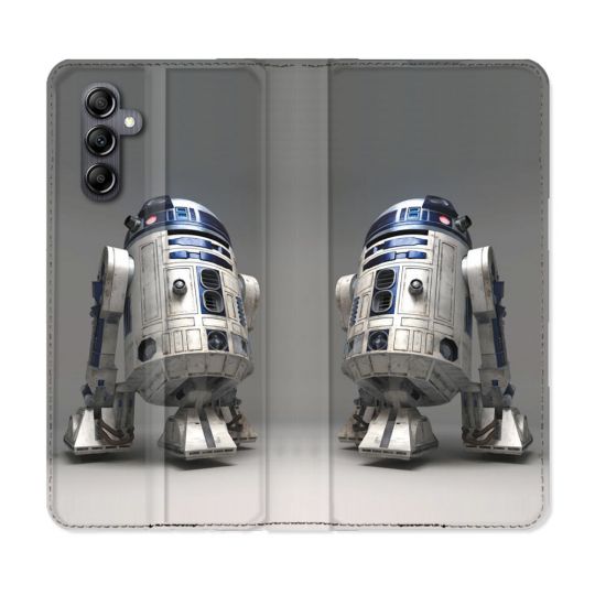Housse Cuir Portefeuille Pour Samsung Galaxy A16 5G Star Wars - R2D2
