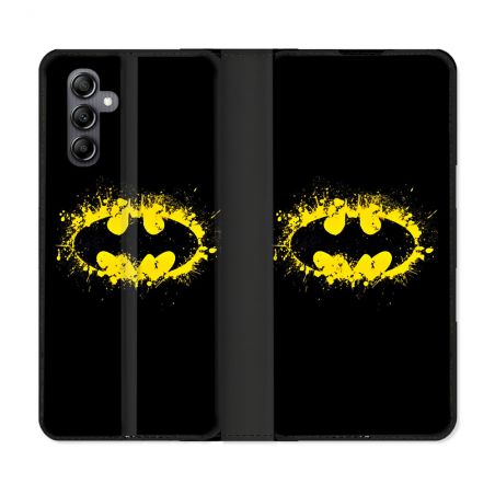 Housse Cuir Portefeuille Pour Samsung Galaxy S24 FE Batman Logo