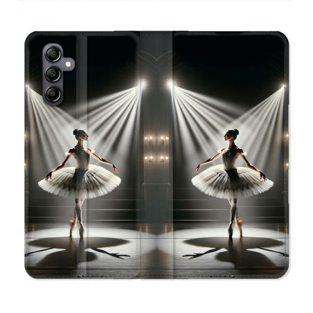 Housse Cuir Portefeuille Pour Samsung Galaxy S24 FE Danseuse Lumière