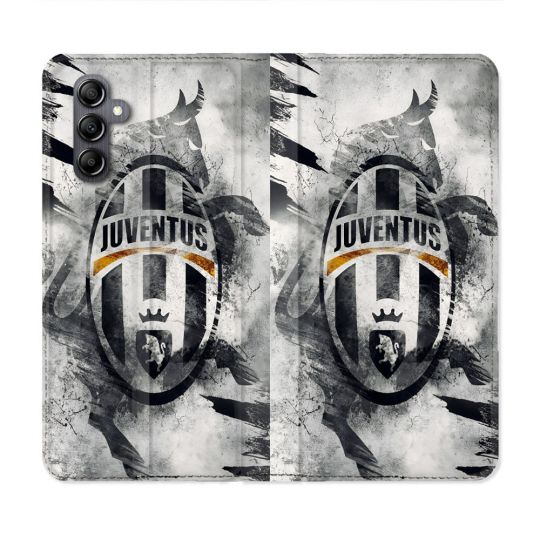 Housse Cuir Portefeuille Pour Samsung Galaxy S24 FE Foot Juventus Turin