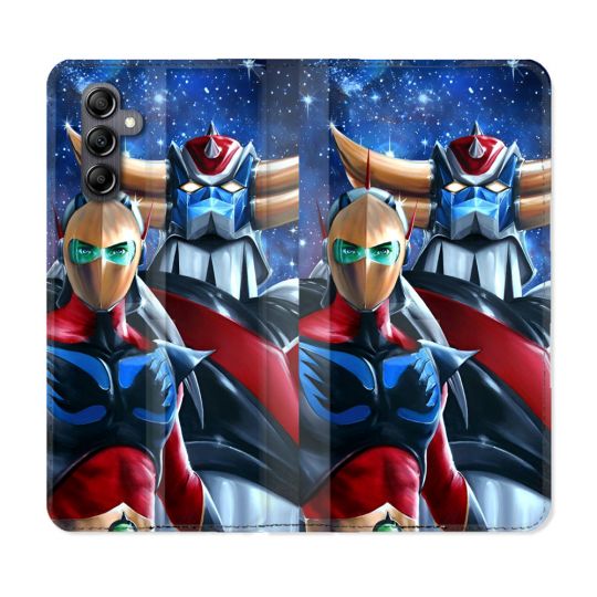 Housse Cuir Portefeuille Pour Samsung Galaxy S24 FE Goldorak