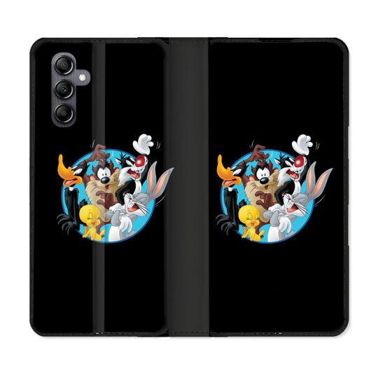 Housse Cuir Portefeuille Pour Samsung Galaxy S24 FE Looney Tunes