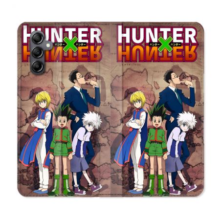 Housse Cuir Portefeuille Pour Samsung Galaxy S24 FE Manga Hunter X Hunter Vintage