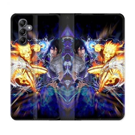 Housse Cuir Portefeuille Pour Samsung Galaxy S24 FE Manga Naruto VS