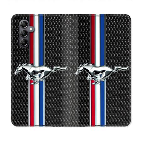 Housse Cuir Portefeuille Pour Samsung Galaxy S24 FE Mustang