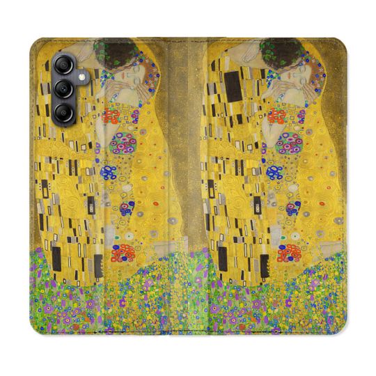 Housse Cuir Portefeuille Pour Samsung Galaxy S24 FE Peinture Le Baiser