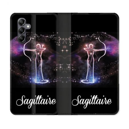 Housse Cuir Portefeuille Pour Samsung Galaxy S24 FE Signe Zodiaque 2 Sagittaire