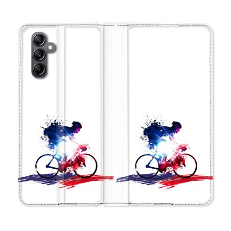 Housse Cuir Portefeuille Pour Samsung Galaxy S24 FE Sport Cyclisme France