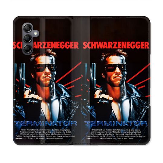 Housse Cuir Portefeuille Pour Samsung Galaxy S24 FE Terminator