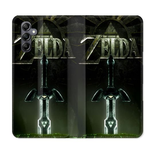 Housse Cuir Portefeuille Pour Samsung Galaxy S24 FE Zelda