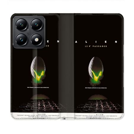 Housse Cuir Portefeuille Pour Xiaomi 14T Alien Affiche