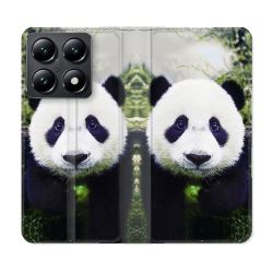 Housse Cuir Portefeuille Pour Xiaomi 14T Animal Panda Color