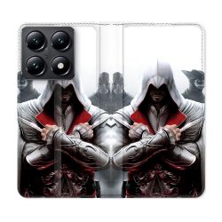 Housse Cuir Portefeuille Pour Xiaomi 14T Assassin Creed Mask