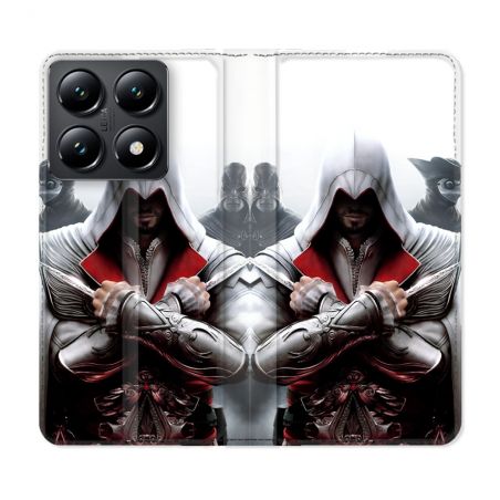Housse Cuir Portefeuille Pour Xiaomi 14T Assassin Creed Mask