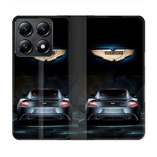 Housse Cuir Portefeuille Pour Xiaomi 14T Aston Martin