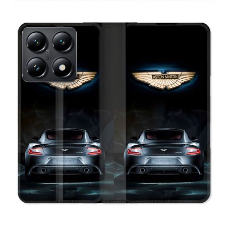 Housse Cuir Portefeuille Pour Xiaomi 14T Aston Martin