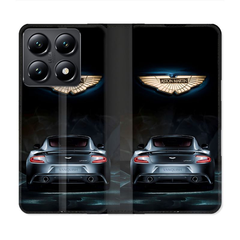 Housse Cuir Portefeuille Pour Xiaomi 14T Aston Martin