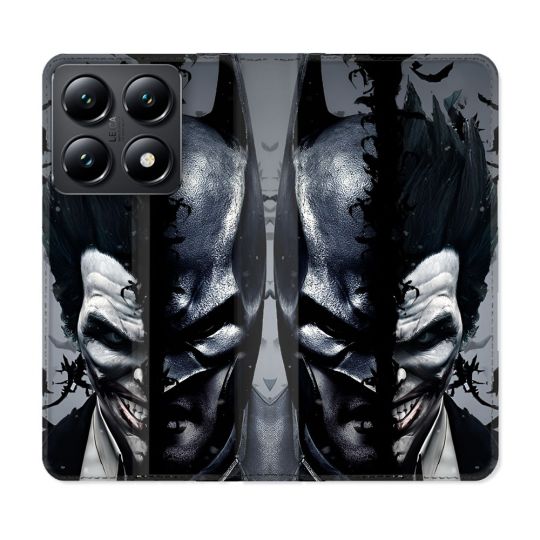 Housse Cuir Portefeuille Pour Xiaomi 14T Batman Joker