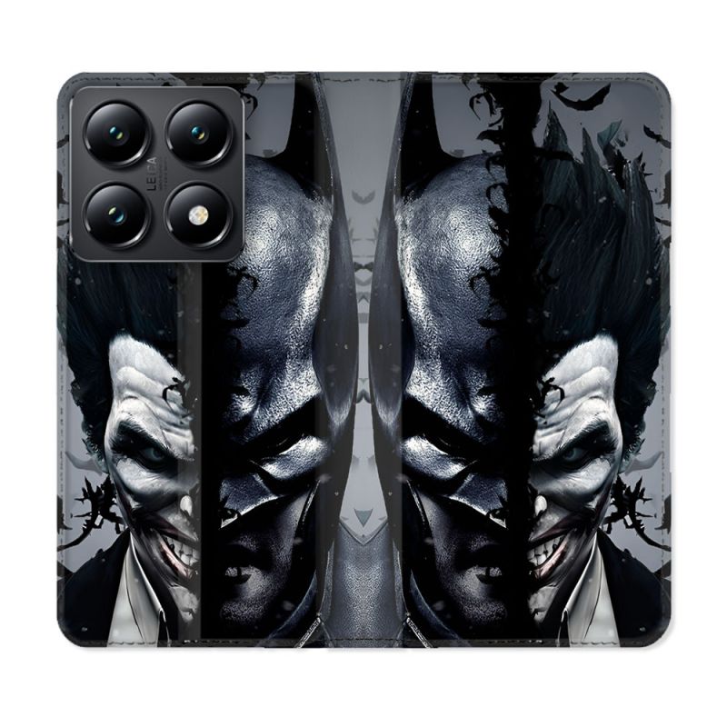 Housse Cuir Portefeuille Pour Xiaomi 14T Batman Joker