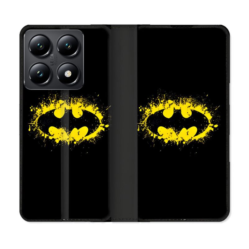 Housse Cuir Portefeuille Pour Xiaomi 14T Batman Logo