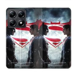 Housse Cuir Portefeuille Pour Xiaomi 14T Batman VS Superman