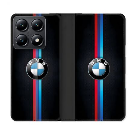 Housse Cuir Portefeuille Pour Xiaomi 14T BMW Logo