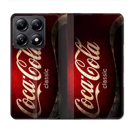 Housse Cuir Portefeuille Pour Xiaomi 14T Coca Cola Classique