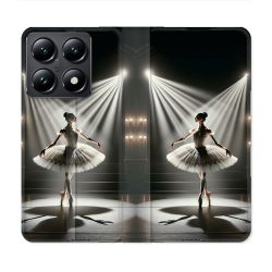 Housse Cuir Portefeuille Pour Xiaomi 14T Danseuse Lumière