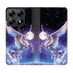 Housse Cuir Portefeuille Pour Xiaomi 14T Fantastique Licorne Céleste