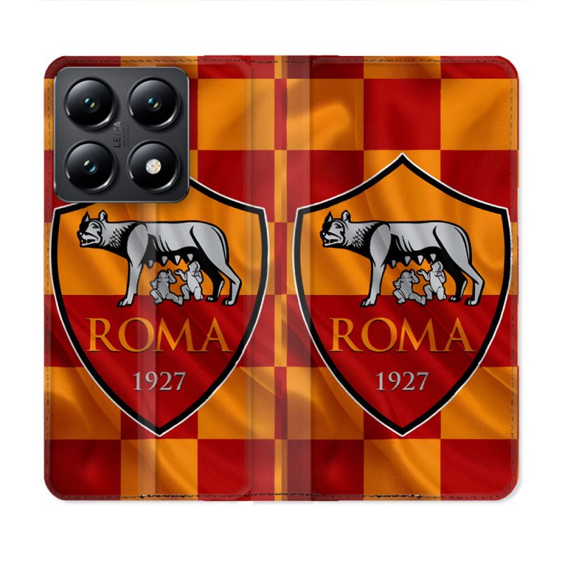 Housse Cuir Portefeuille Pour Xiaomi 14T Foot As Roma