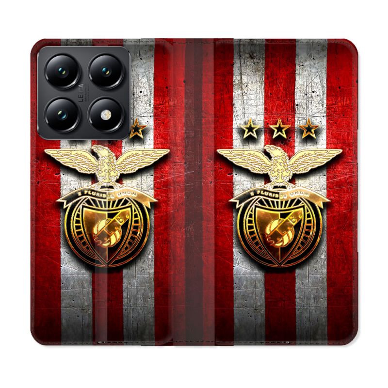 Housse Cuir Portefeuille Pour Xiaomi 14T Foot Benfica